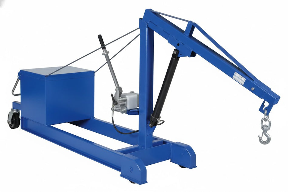 Electric Counter Balanced Floor Crane - 2000 lbs Capacity - CBFC-2000-DC - Vestil