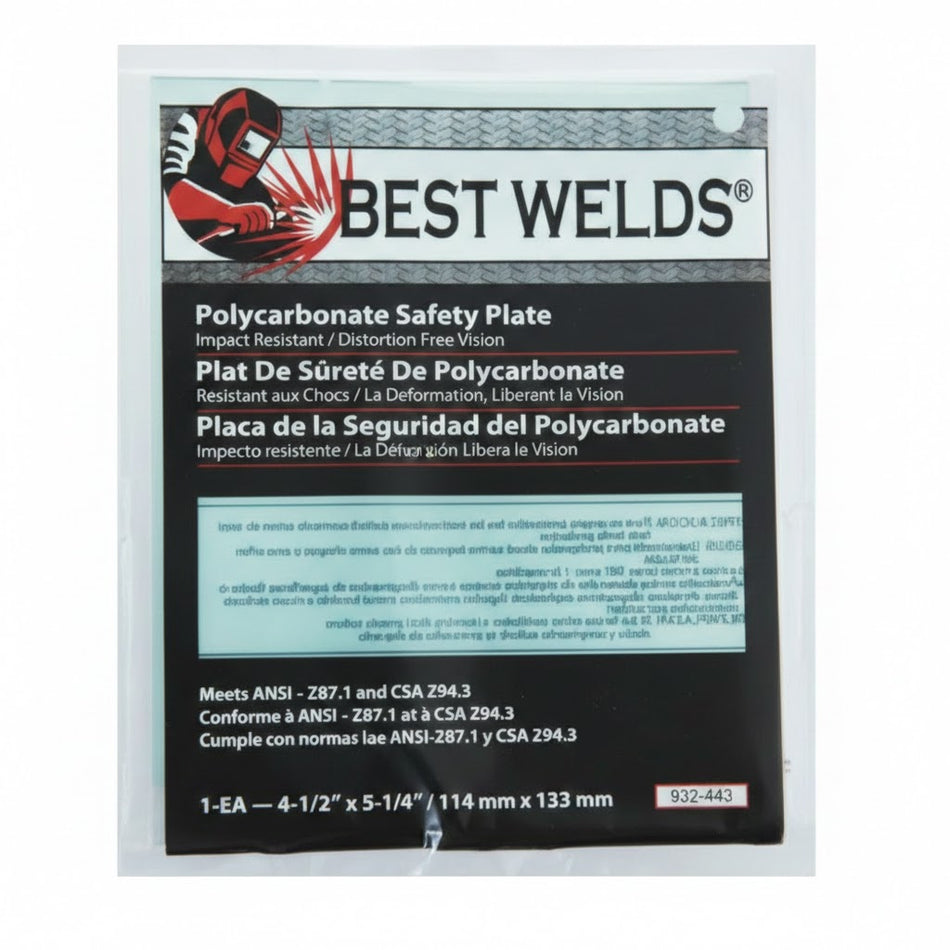 Safety Plate 4-1/2" x 5-1/4" - Pack of 120 – 932-442 – Best Welds