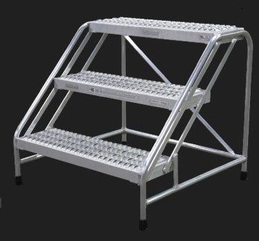 Step Stand - Aluminum, 3 Step - 24