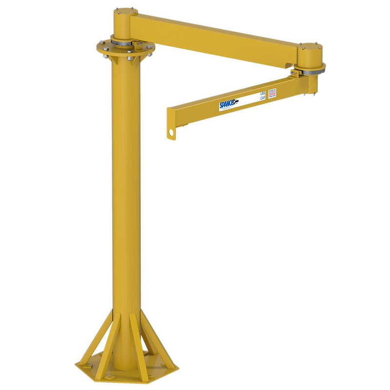 1/8 ton Articulating Jib Crane. 12'-0" Span, 8'-0" Height