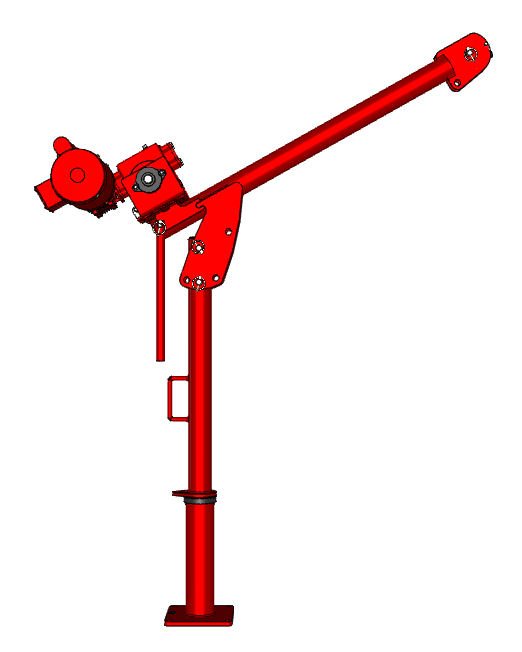 Thern Portable Davit Crane w/ Electric Winch - 850 lb. Capacity - First Mate 5PF5