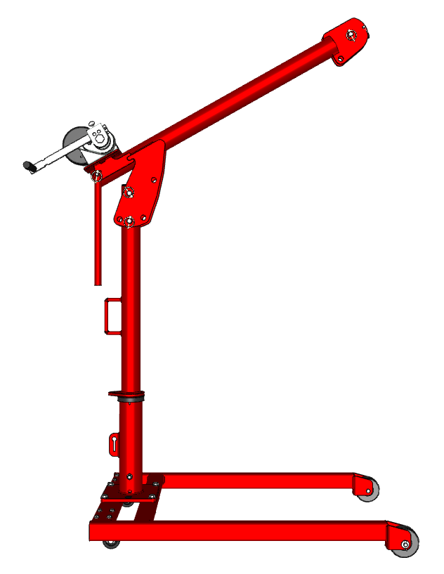 Thern Portable Davit Crane w/ Manual Winch - 850 lb. Capacity - First Mate 5PF5