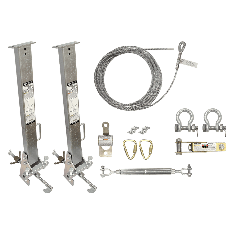 Beam Stanchion Temporary HLL System - 60ft - 4" to 18" Beam Clamps