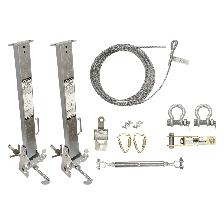 Beam Stanchion Temporary HLL System - 60ft - 4" to 24" Beam Clamps