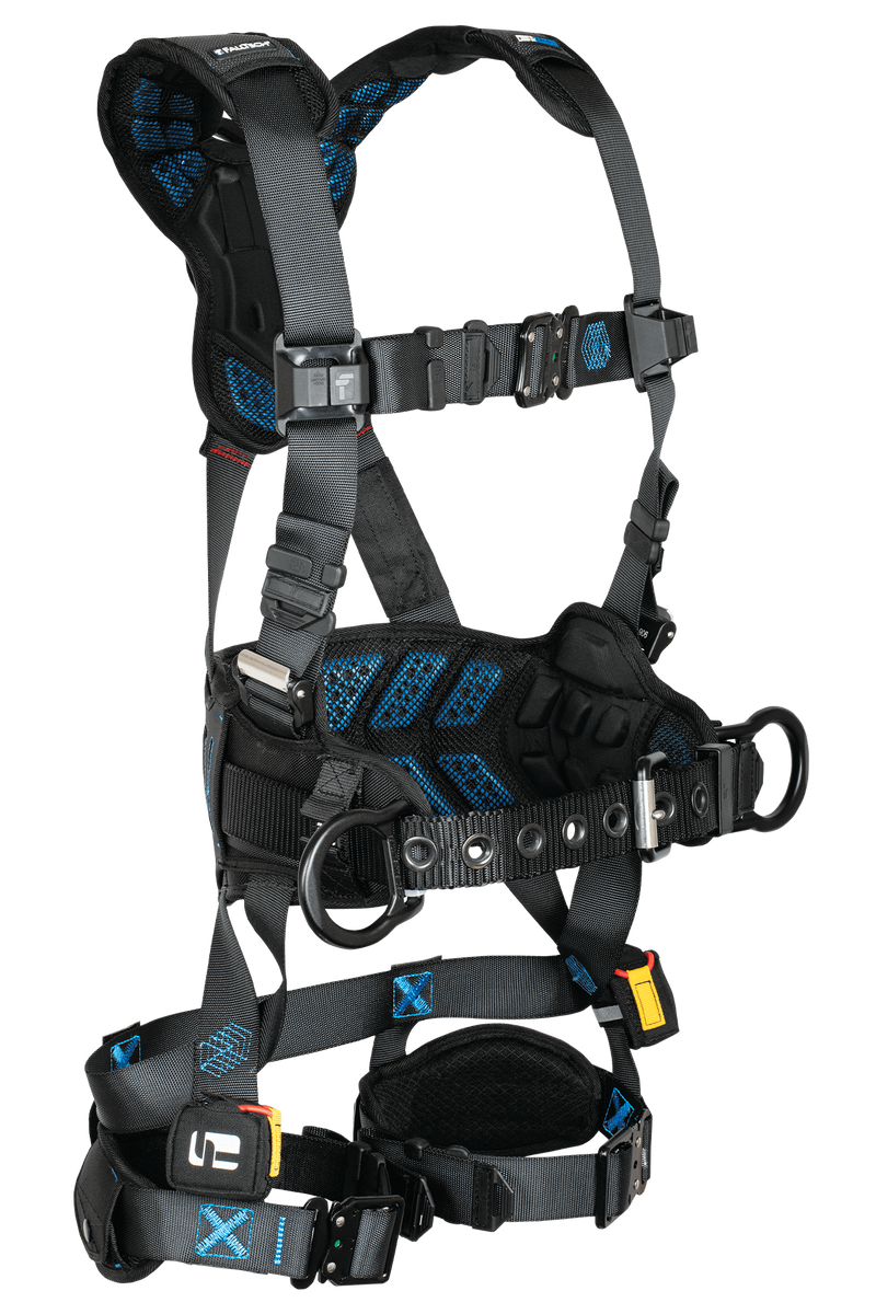 FT-ONE Belted Full Body Harness, Quick Connect Adjustments