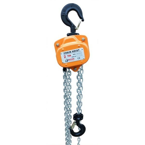 2 ton Capacity - Manual Chain Hoist - Galvanized Chain - Bison Lifting
