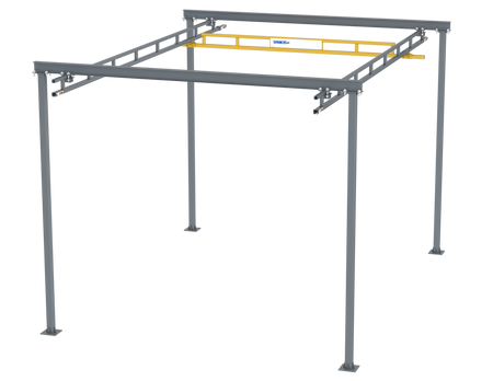 1/4 ton Workstation Bridge Crane - Freestanding