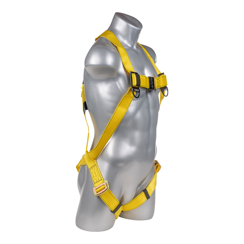 Safety Harness, 3pt., Mating Buckle Legs, Back D-Ring