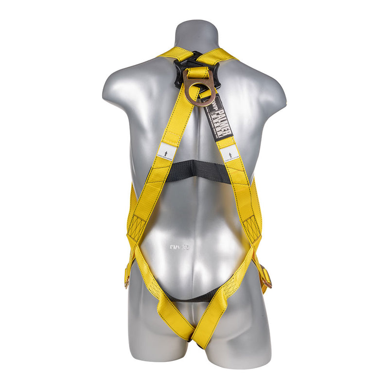 Safety Harness, 3pt., Mating Buckle Legs, Back D-Ring