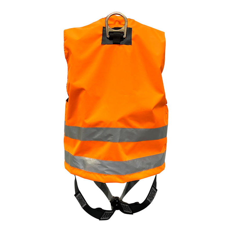 Safety Vest/Harness, 3pt, Grommet Leg Strap, Back D-Ring