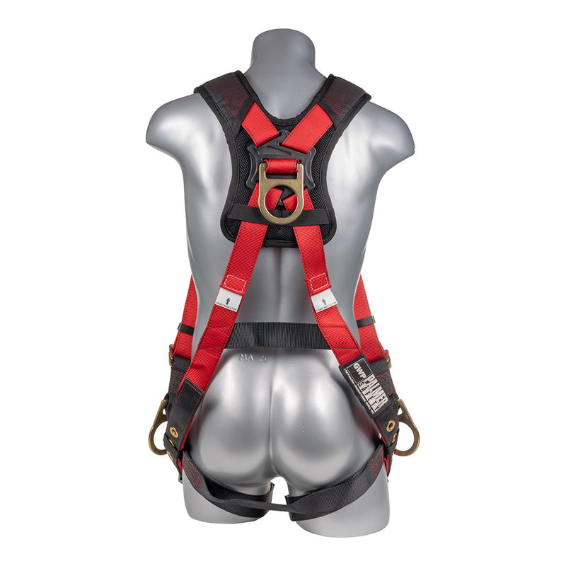 Safety Harness, 5pt, Tongue Buckle Legs, Two Side D-Rings