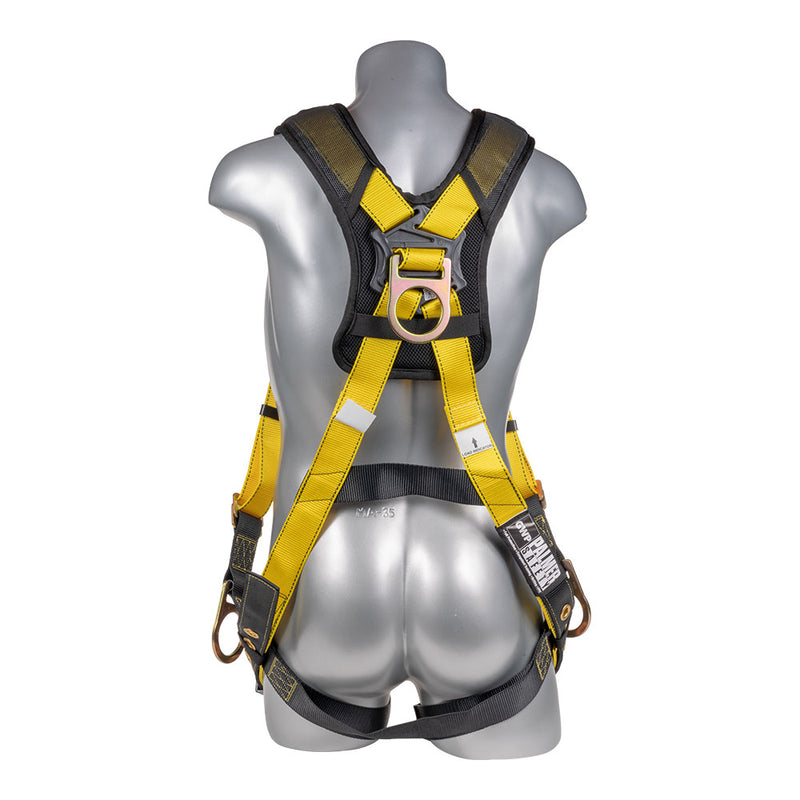 Safety Harness, 5pt, Tongue Buckle Legs, Hip D-Ring
