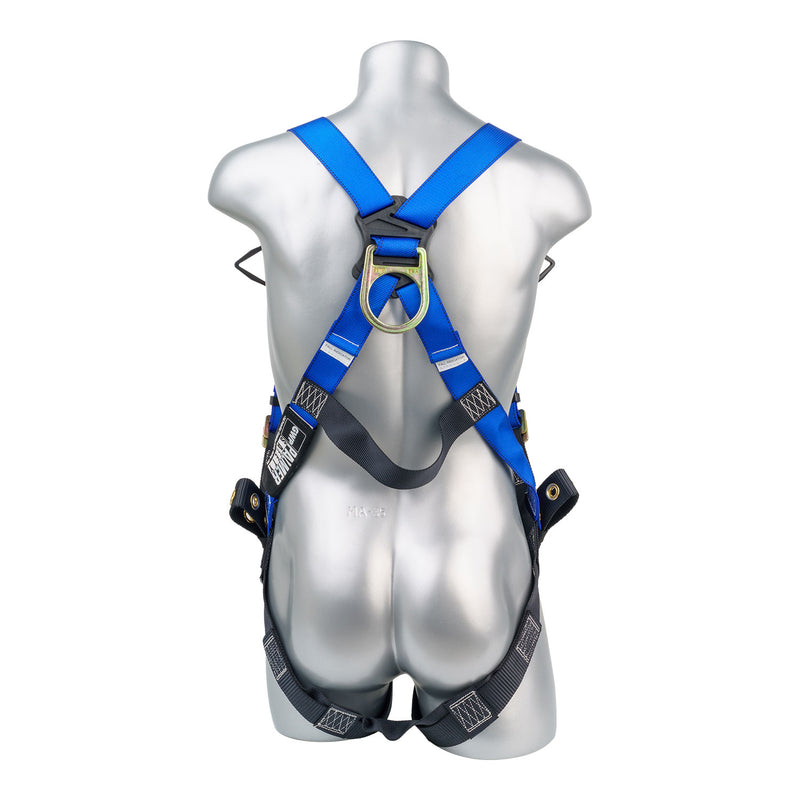 Safety Harness, 5 pt, Gromnet Leg Straps, Dorsal D-Ring