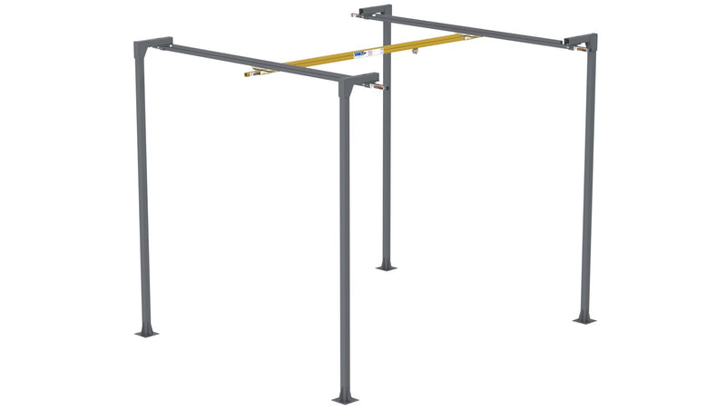 Ergonomic Light Duty Workstation Crane - 1,000 lbs. Capacity - Freestanding