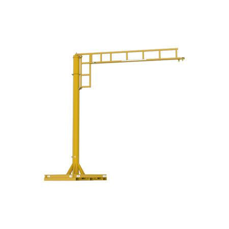 Portable Fall Protection Jib, 2-Person Rated, 10' Arm, 20' Height
