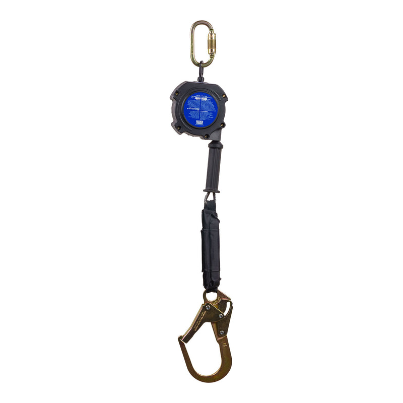 12 ft LE Self-Retracting Lifelines, Galvanized Cable w/ Rebar Hook - Palmer Safety