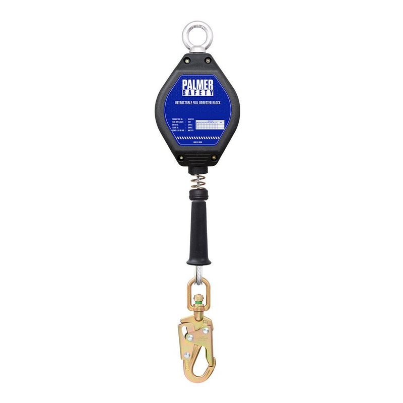 50 ft Self-Retracting Lifeline, Galvanized Cable - Palmer Safety