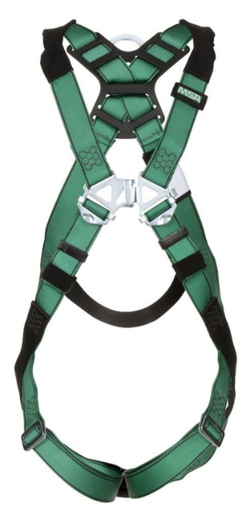 V-FORM Safety Harness - Qwik-Fit Leg Straps, Back D-Ring - MSA