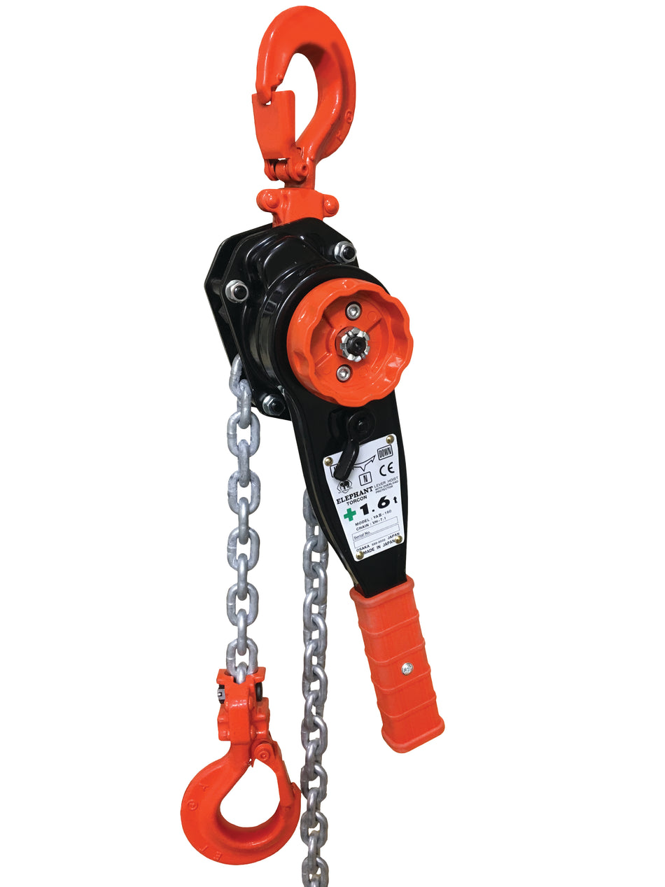 3/4 ton Lever Chain Hoist w/ Overload Protection - Elephant YAIII